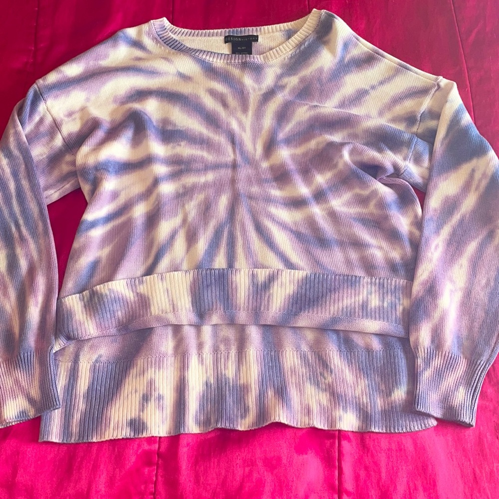 Purple Tie Dye Sweater